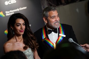 George Clooney y su esposa