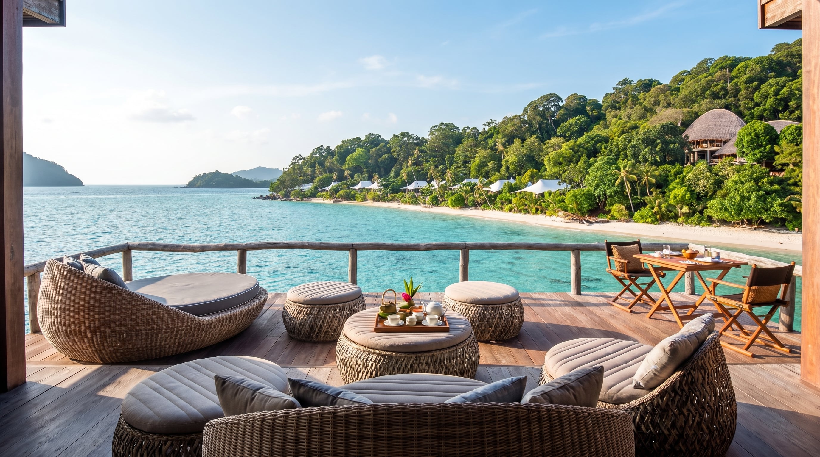 Bawah Reserve ofrece villas con atención personalizada, Wi-Fi y teléfonos básicos para comunicarse con la conserjería (Imagen Ilustrativa Infobae)