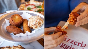 Fritos de la pizzería Friggitoria