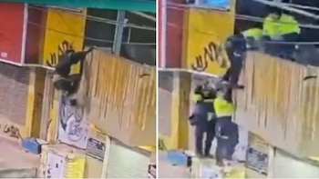 La policía lo capturó dentro de un clóset: el hombre trató de esconderse tras intentar robar en un local comercial en Bogotá y todo quedó en video