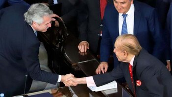 Alberto Fernández y Carlos Menem