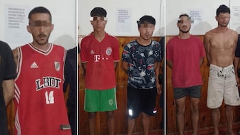 Los cinco detenidos por el