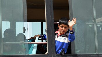 El campamento de desplazados sirio