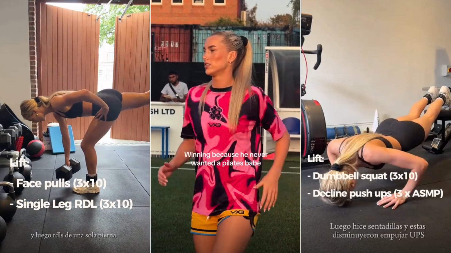 Kelci Rose mostró su exigente rutina de entrenamiento y lanzó una divertida indirecta para su novio