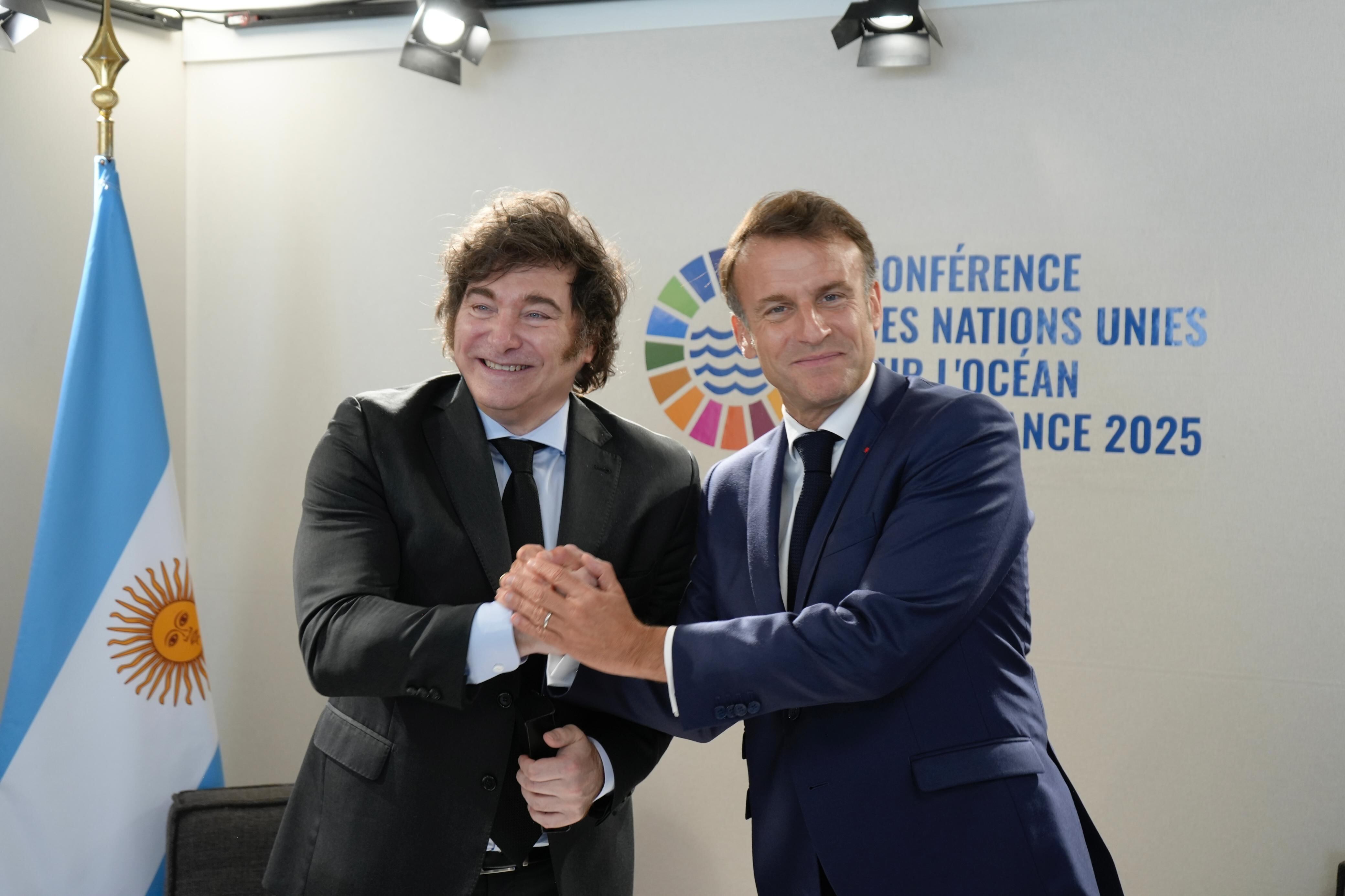 Milei se reunió con Macron en junio