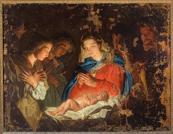 "Adoración de los pastores", de