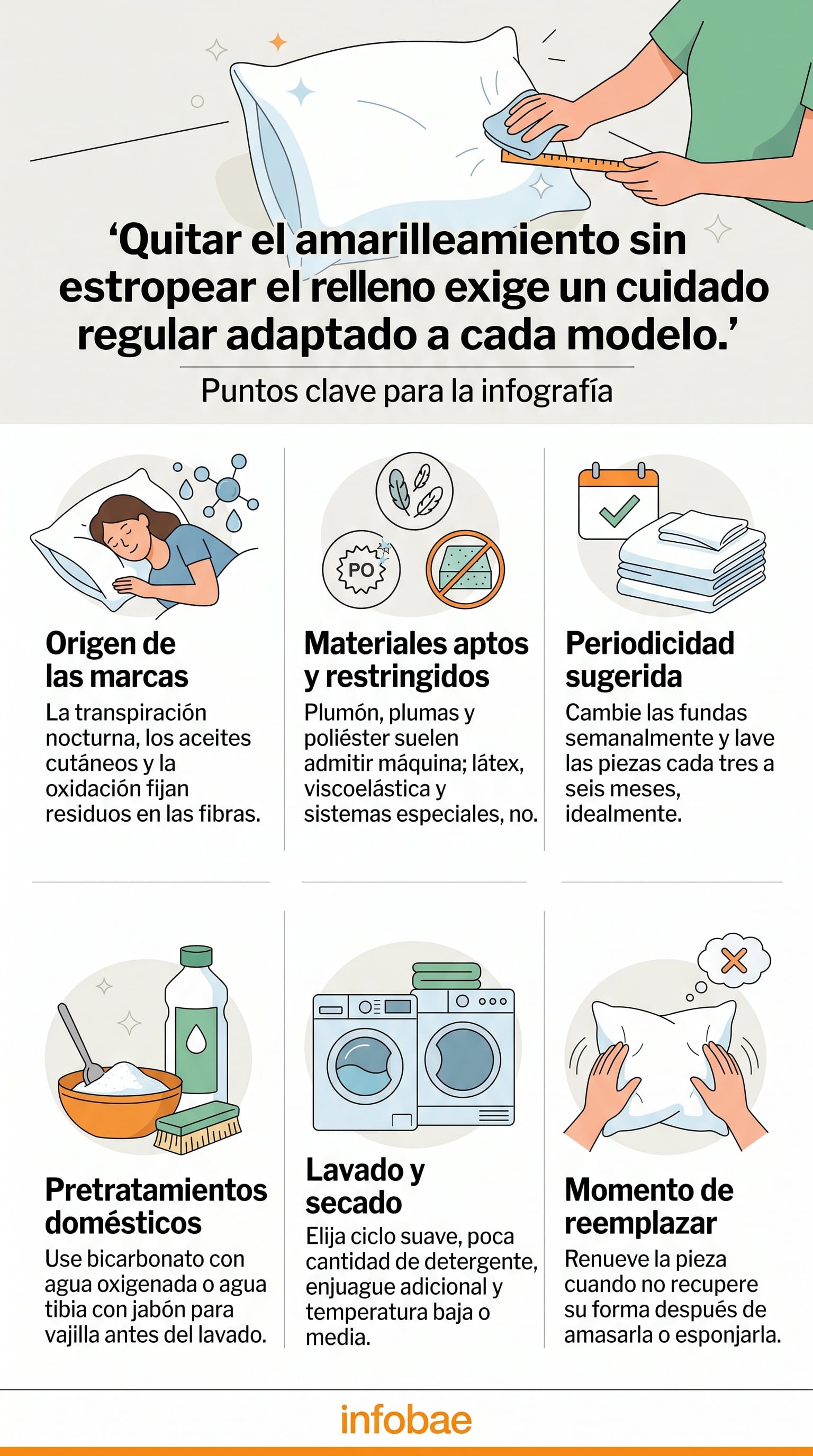 La humedad y los aceites naturales de la piel quedan retenidos en las fibras textiles. (Imagen Ilustrativa Infobae)