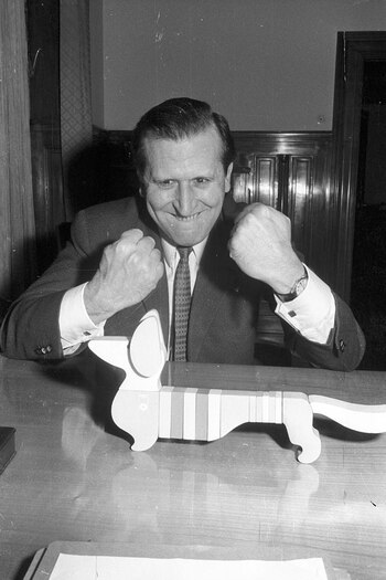 Gunther Bantzer, entonces alcalde de