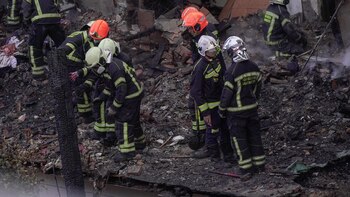 Cinco heridos por el derrumbe