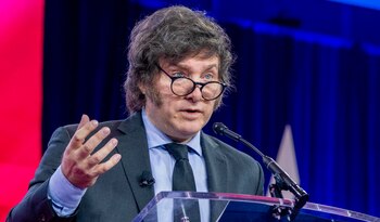 El presidente Javier Milei habló