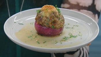 Esta receta de cebollas moradas