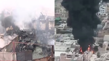 Incendio en almacén clandestino genera alarma por cercanía de colegio y refugio animal en VES. (Foto composición: Infobae Perú/Captura video: Latina)