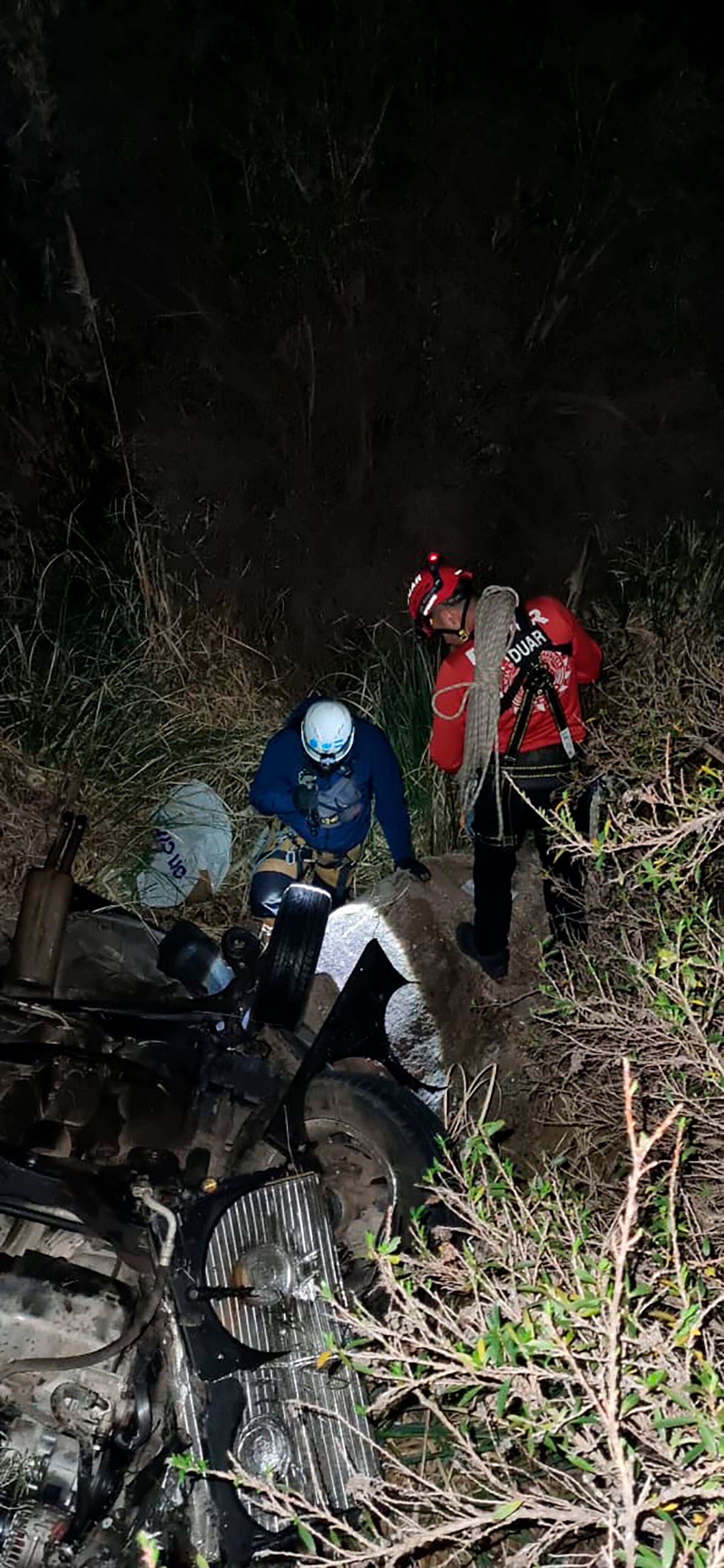 El trabajo del equipo de DUAR en la zona del hallazgo del vehículo