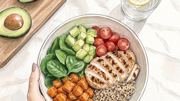 Cómo equilibrar carbohidratos, proteínas y grasas para comidas más completas