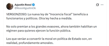 Agustín Rossi también se expresó