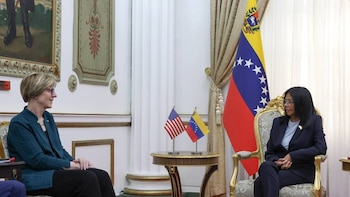 Delcy Rodríguez recibe en Caracas