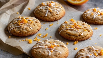 Receta de galletas de naranja,