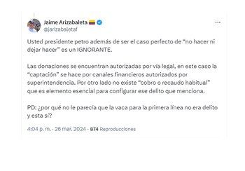 Los señalamientos del presidente al