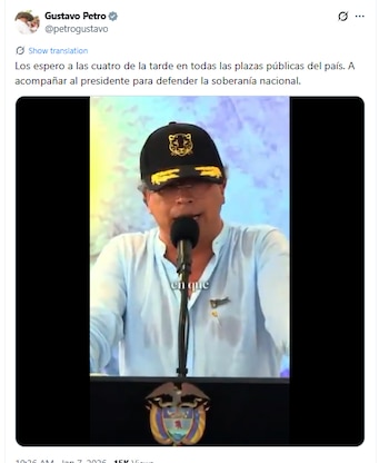 Petro llamó a los colombianos