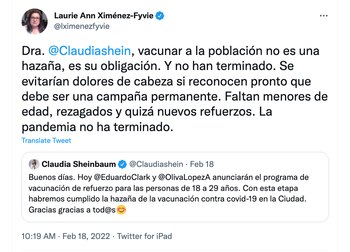 "La pandemia no ha terminado",