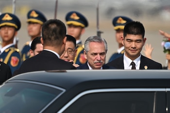 El presidente Alberto Fernández al