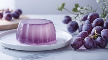 Gelatina de uva morada, un
