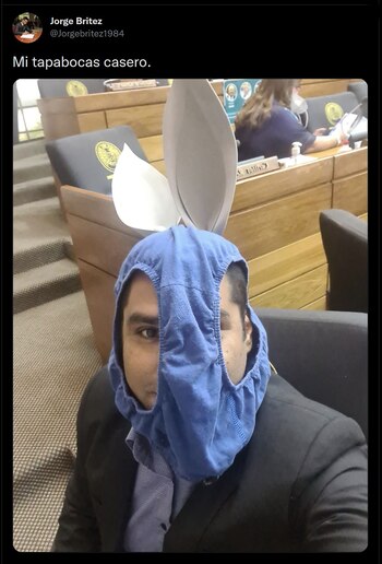 La imagen que publicó en