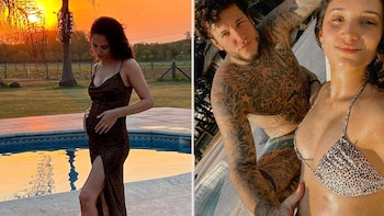 Alex Caniggia y Melody Luz