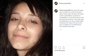 La publicación de Titi Fernández