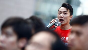 Un activista preso en Hong