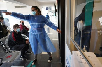 Una trabajadora de la Salud