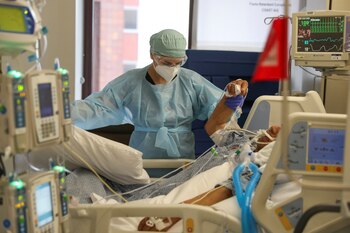 Un paciente de coronavirus en