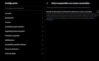 La configuración de privacidad se puede realizar desde la aplicación o la versión de escritorio. (X)
