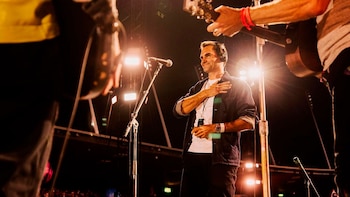 Federer compartió un momento con