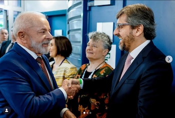 Lula da Silva junto a Rafael Valim