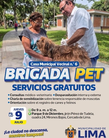 La campaña comenzará a partir de las 9 horas - Créditos: Municipalidad de Lima.