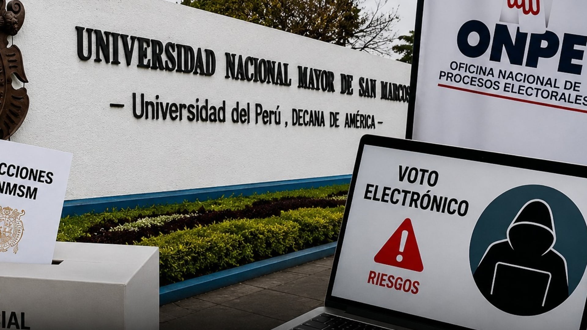 Estudiantes ocuparon accesos y realizaron movilizaciones dentro de la UNMSM durante las celebraciones por el aniversario 475. Difusión