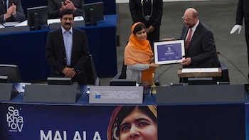 Durante la entrega del Premio