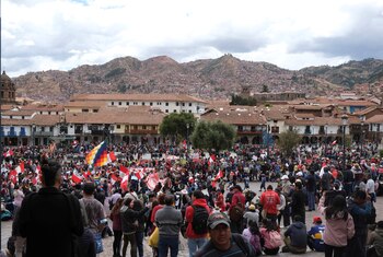 Manifestaciones en Cusco del 14