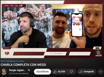 Sergio Agüero, Lionel Messi y