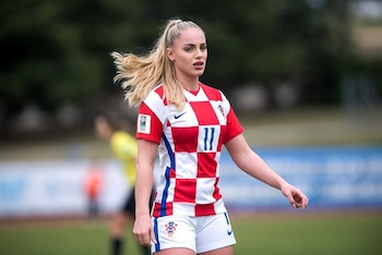 La futbolista croata Ana Markovic