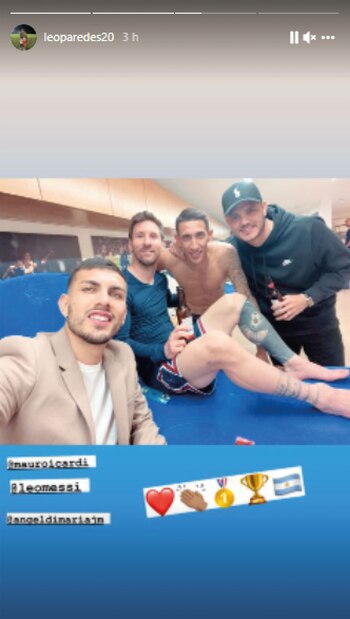 Los argentinos del PSG celebraron