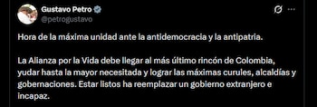 Gustavo Petro @petrogustavo/X