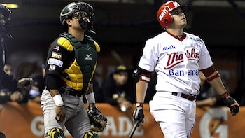 El Haper Gamboa conecta HR para darle a los Diablos el título en 2014 (Archivo histórico)