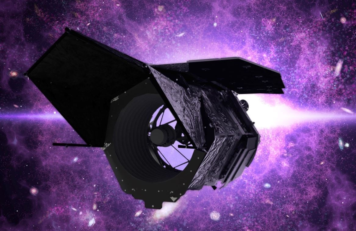 Ilustración del telescopio Roman en el espacio NASA