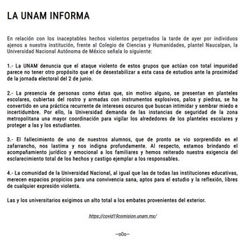 La Universidad Nacional advirtió que