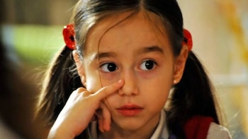 Priscilla Delgado, cuando tenía 8