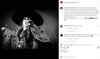Edith Márquez compartió con sus