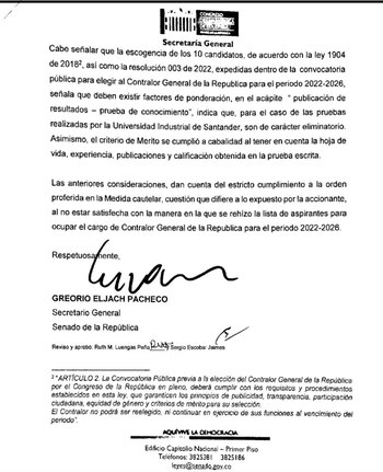 El secretario de la corporación