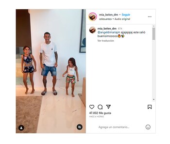 El posteo de Mía con